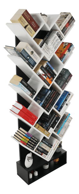 Regál Veley (bílá + černá)