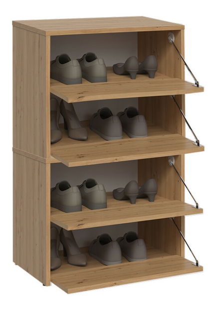 Botník (skříňka na boty) Metido 2 (dub artisan)