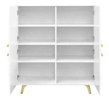 Sada nábytku do obývacího pokoje Astradon II (bílá + zlatá)