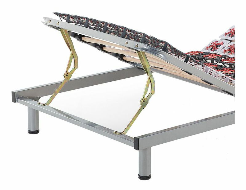 Set 2 ks. lamelových roštů 200x180 cm ELMO (dřevo) (šedá)