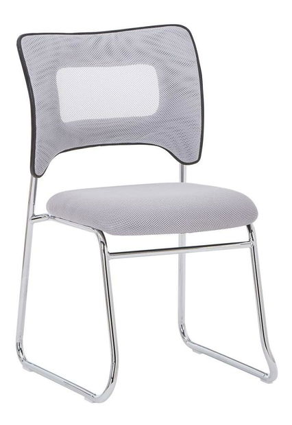 Konferenční židle Delia (šedá + chrom)