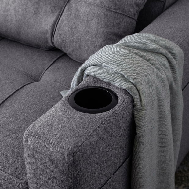 Rozkládací křeslo Suspendida (šedá)