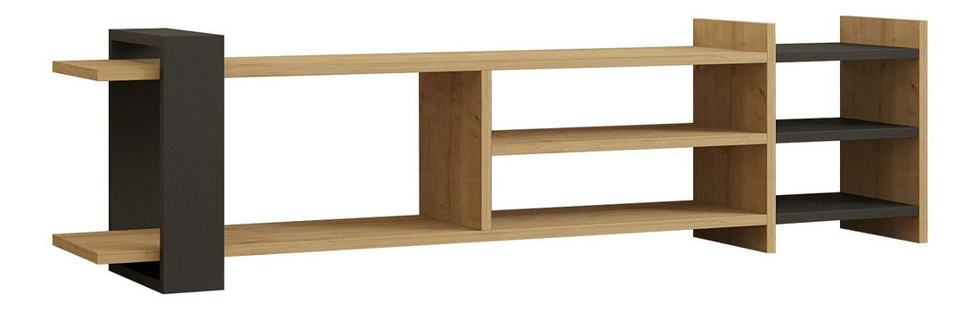 TV stolek Tasake (dub safírový + antracit)