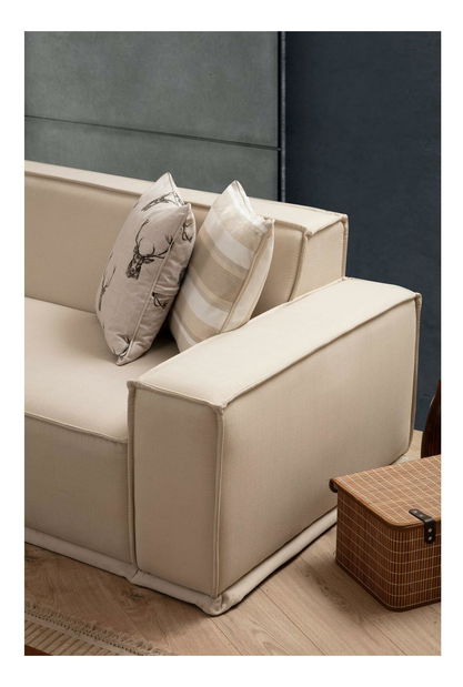 Rohová sedačka Legaletta 1 (krémová)