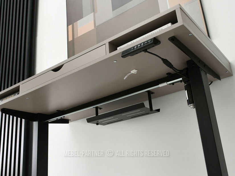 PC stolek Osto 120 (béžová + bílá)