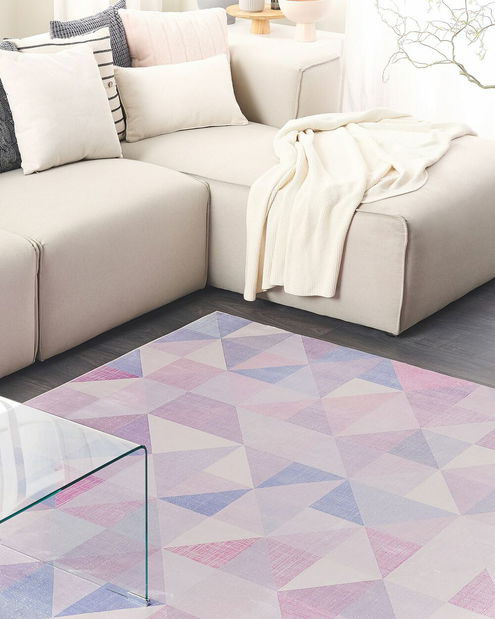 Koberec 160x230 cm KARTALY (polyester) (modrá)