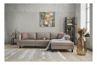 Rohová sedačka Kalen 1 (P) (krémová)