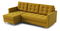 Rohová sedací souprava Divas (L) (hořčičová)