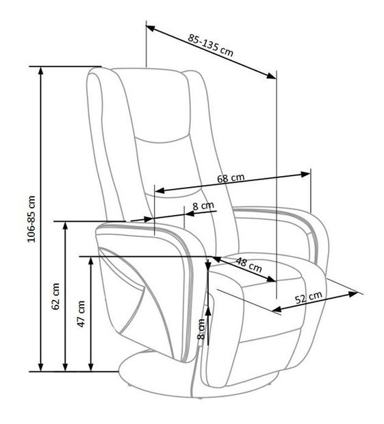 Křeslo Precious (cappuccino)
