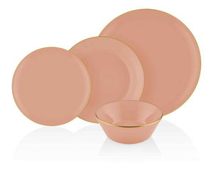 Jídelní souprava (24 ks.) Biscuit 21 (lososová)