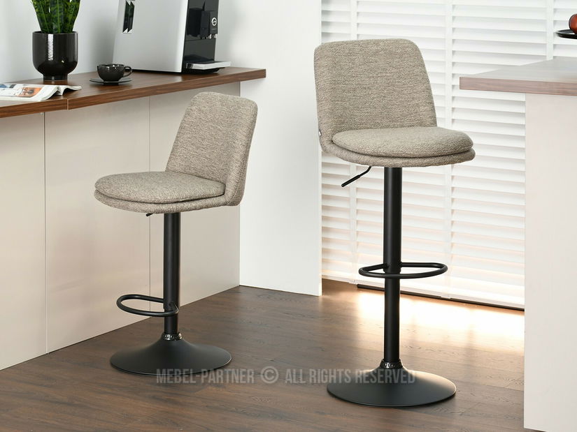 Barová židle Ravelianto (béžová + černá)