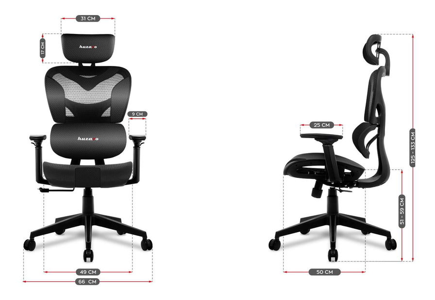 Herní křeslo Cruiser 8 (černá + karbonová)