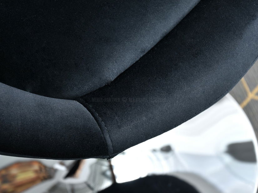 Křeslo Lush 3 (černá + zlatá)