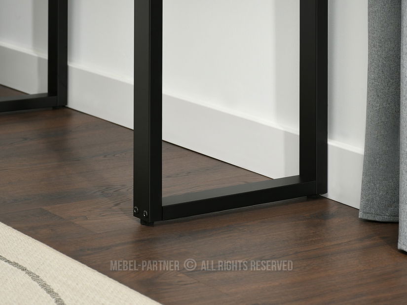 Konzolový stolek Ines (beton + černá)