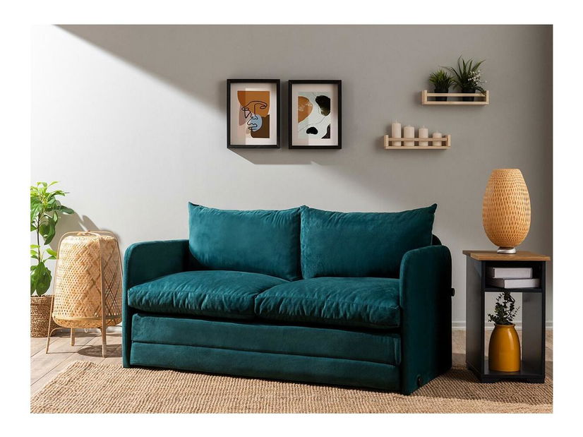 Rozkládací pohovka Sagoretti XL (petrolejová)