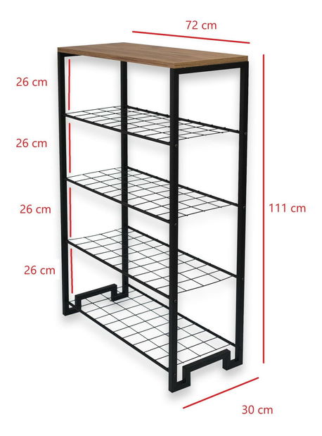 Botník (skříňka na boty) Tosono 2 (borovice atlantická + černá)