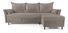 Rohová sedací souprava Goofy (P) (tmavobéžová)