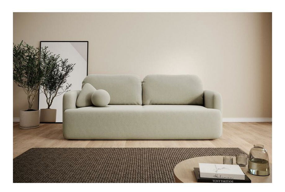 Pohovka trojsedačka Linaki (béžová střední + černá)