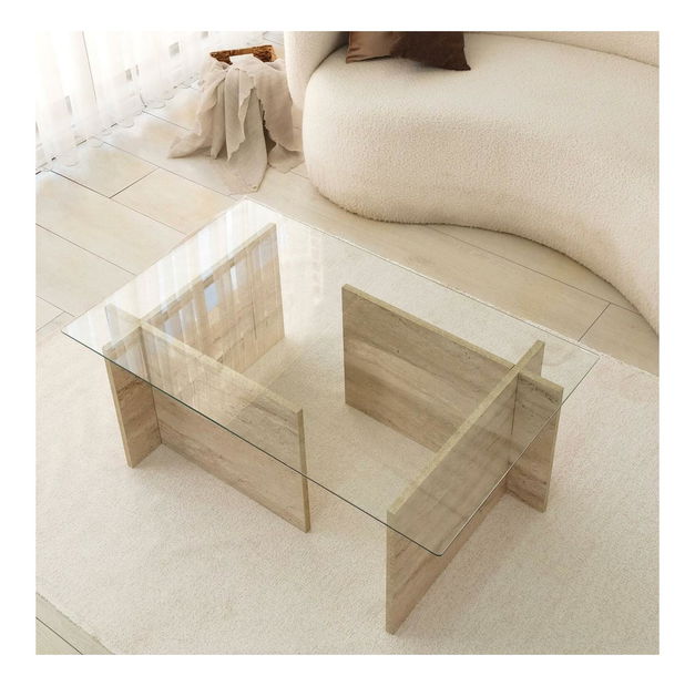 Konferenční stolek Elizei 3 (travertin)