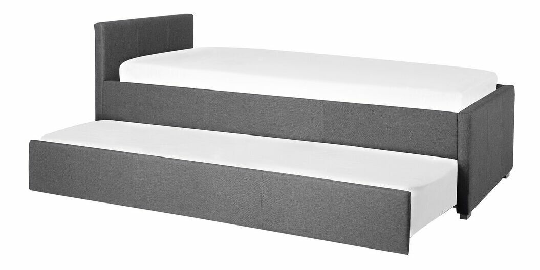 Rozkládací postel 80 cm MERMAID (s roštem) (tmavě šedá)