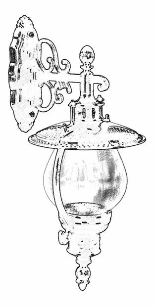 Venkovní nástěnné svítidlo Sorcha (černá)