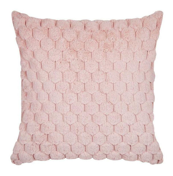 Sada 2 ozdobných polštářů 43 x 43 cm Pur (růžová)