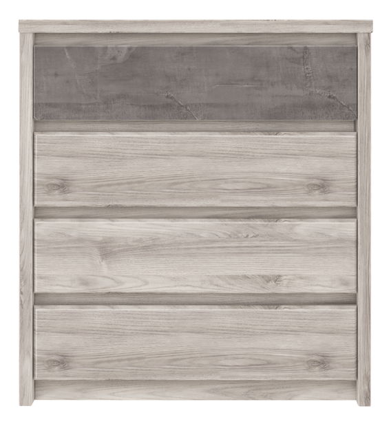 Komoda Jolene 4S (kaštan nairobi + onyxová)