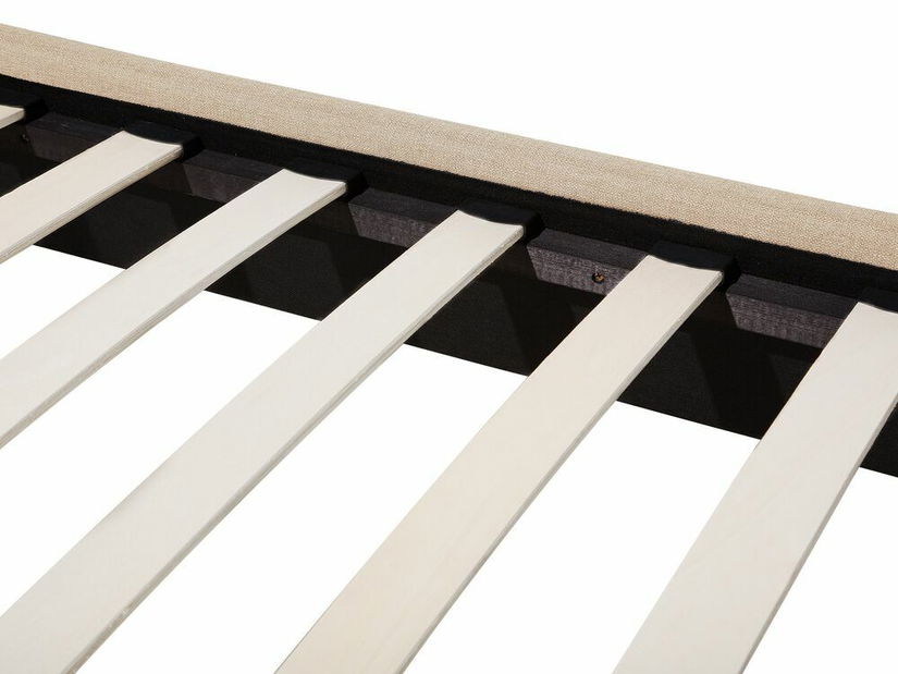 Manželská postel 180 cm BORD (s roštem) (béžová)