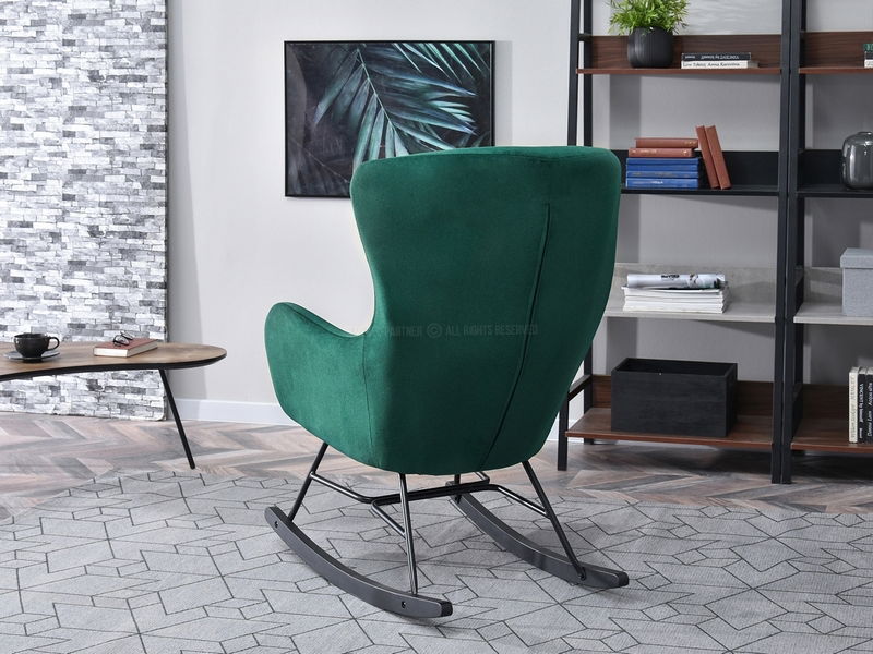 Křeslo Nesí (zelená + černá)