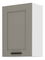 Horní kuchyňská skříňka Lucid 50 G 72 1F (claygrey + bílá)