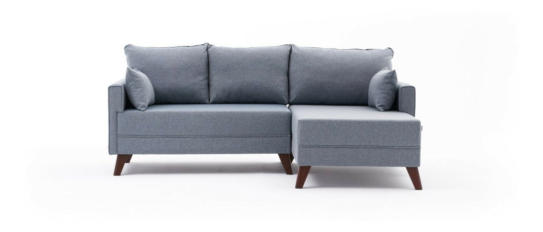 Rozkládací pohovka Bellina Mini (modrá) (P)