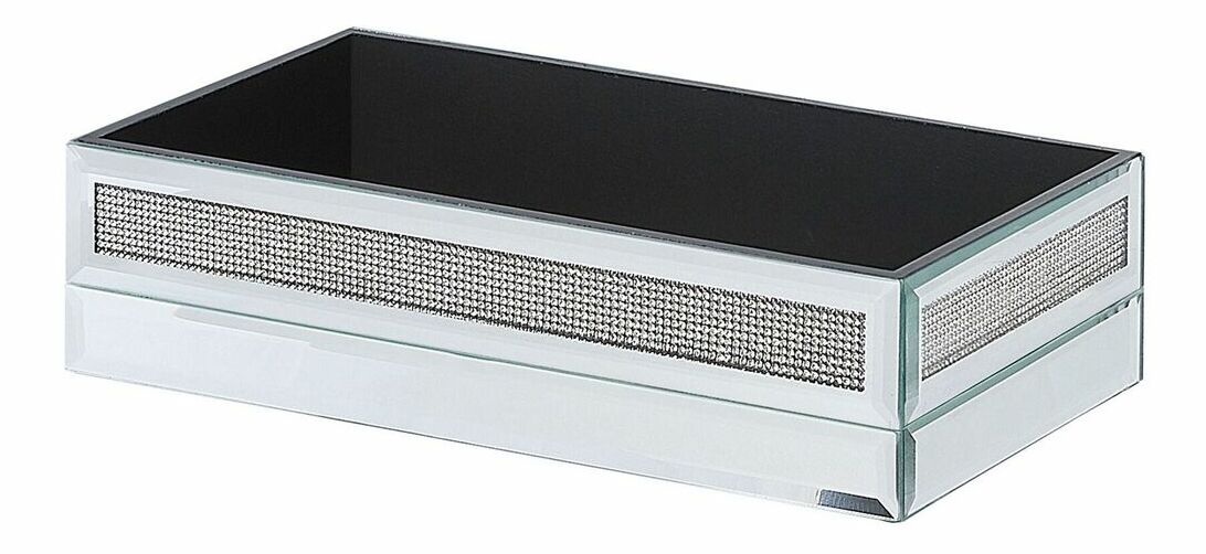 Skříňka na ubrousky Charleen (stříbrná)