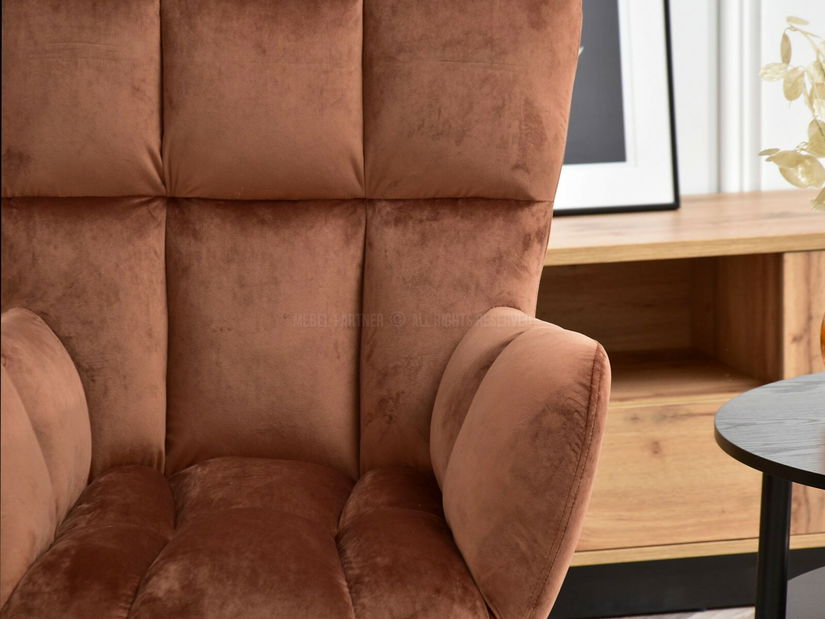 Křeslo Kikino (měděná + černá)