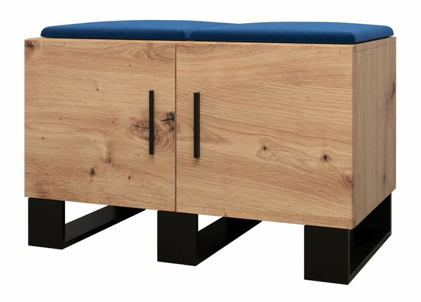 Předsíňová sestava Amanda 8 (dub artisan + modrá)