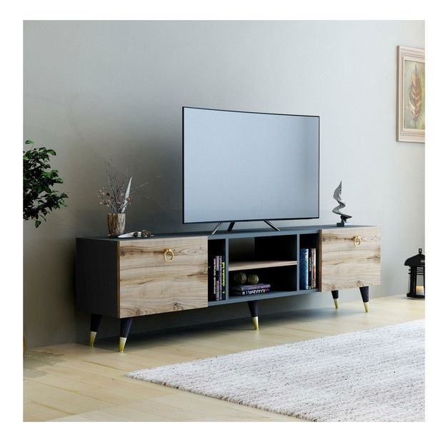 TV stolek/skříňka Kadole 1 (ořech + antracit)