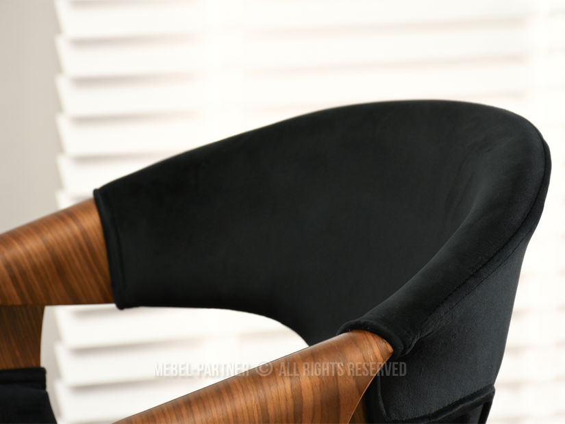 Židle Kurt (černá + ořech)