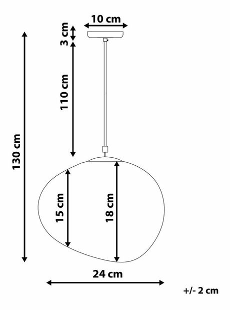 Závěsná lampa Liestal (bílá)