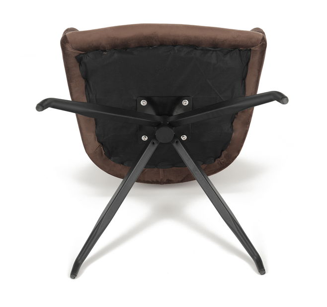 Designové otočné křeslo Vavien (hnědá)