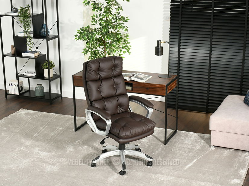 Křeslo Benton (hnědá + šedá)