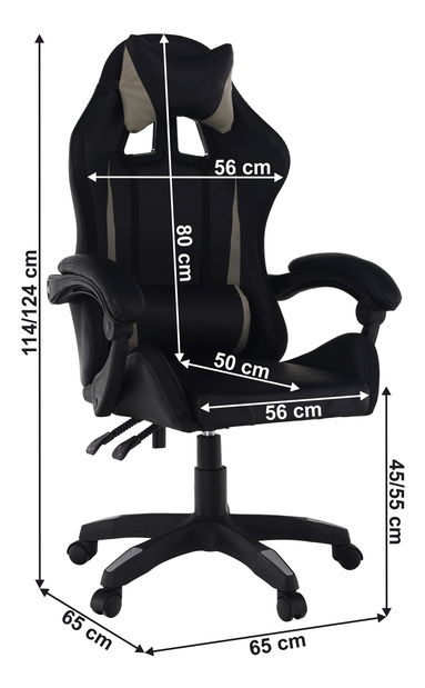 Kancelářské křeslo Julia (šedá)