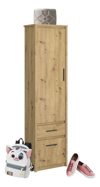 Regál Andra 2D1S (dub artisan)