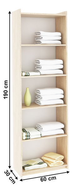 Regál Nariel Typ 3 (dub sonoma) *výprodej