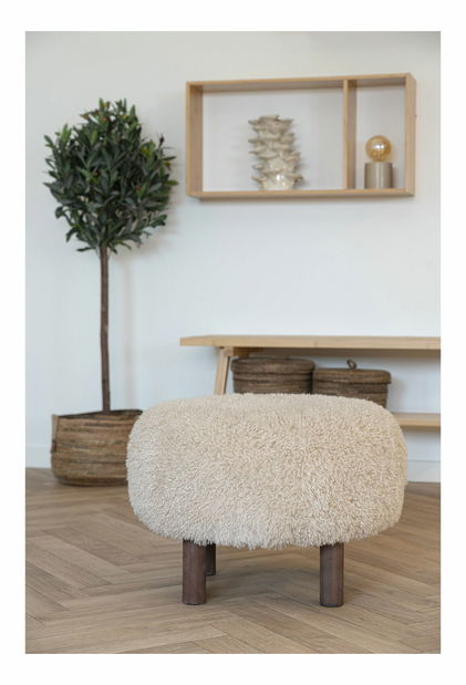 Taburetka Iridalia (světlohnědá)