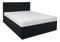 Manželská postel 160 cm Botones (černá) (s roštem) (s úl. prostorem)