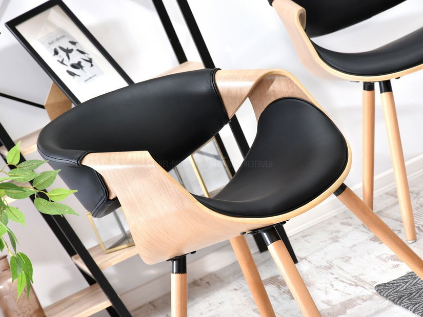 Židle Bjorn K (dub černý + dub)