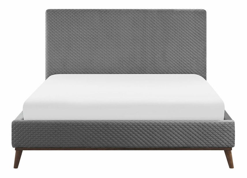 Manželská postel 160 cm BARON (s roštem) (šedá)