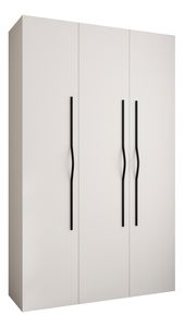 Šatní skříň 150 cm Carmela 40-2 (bílá + černá)