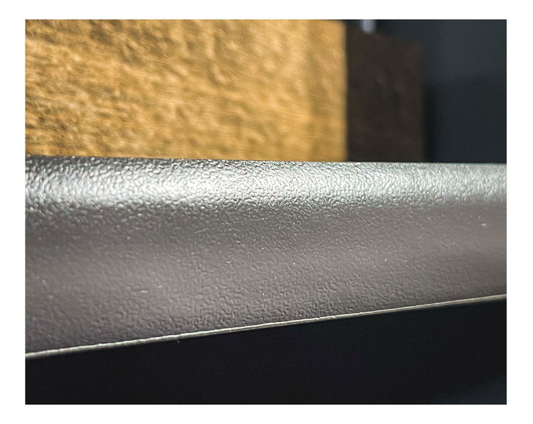 Policová skříň Mablo (antracit + dub artisan + černá)