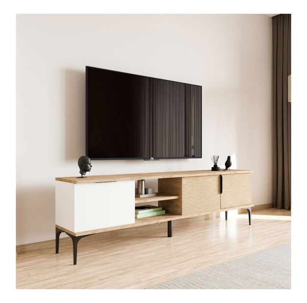 TV stolek/skříňka Tarza TV (dub bílý)