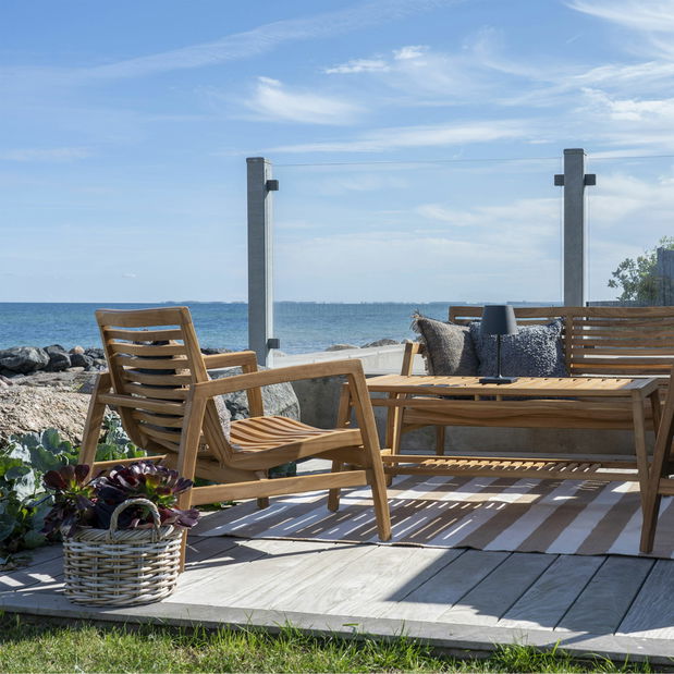 Koberec Peasalia 2 (béžová + šedobílá)